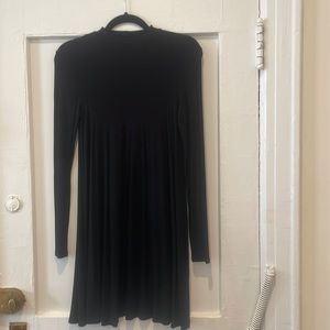 Black turtle neck dress